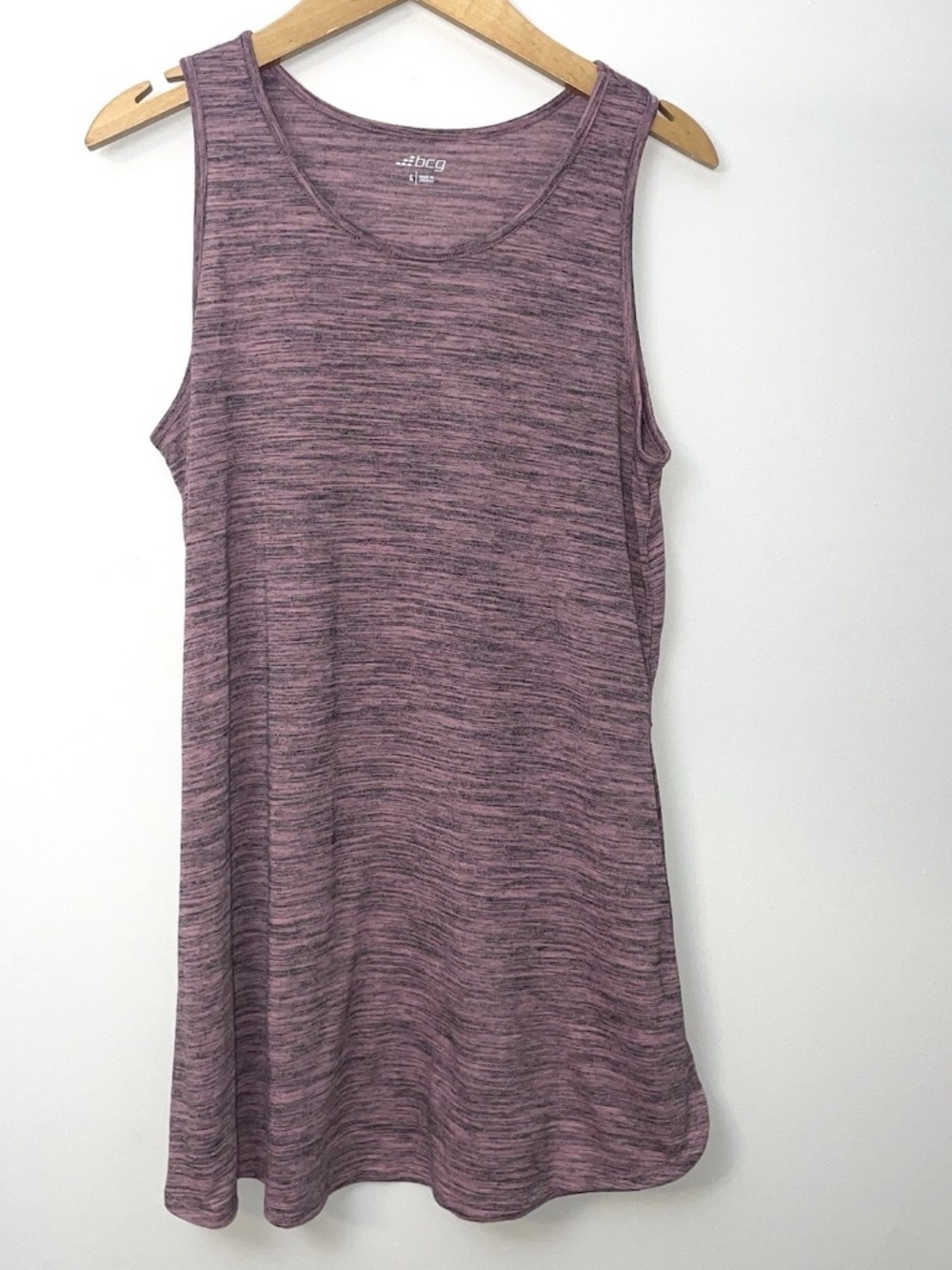 BCG Activewear Dress Large Pink Active Casual Stretch Knit Outdoor